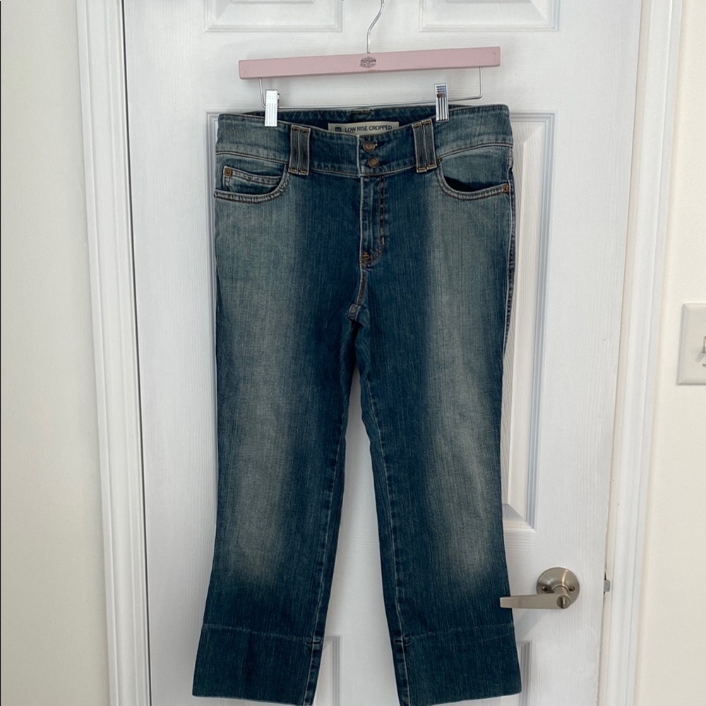 GAP Low Rise Cropped Denim Jeans Capris Size 10